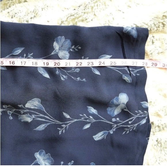 Moda Seta Sandra King 100% Silk Blue Button Front Blouse Tunic Top, Sz S - Picture 7 of 10